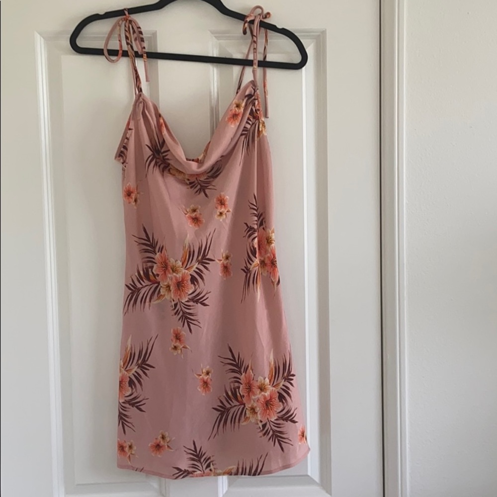 LPA Cowl Mini Slip Dress